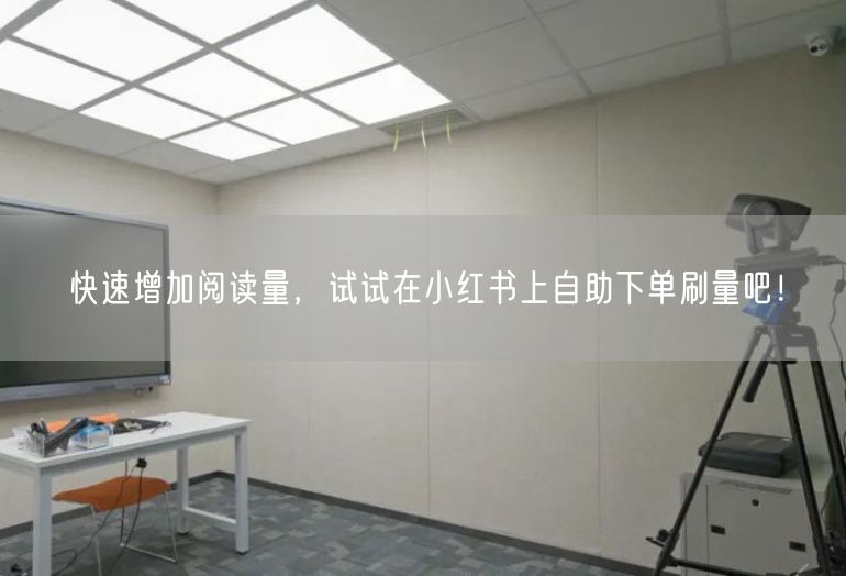 快速增加阅读量，试试在小红书上自助下单刷量吧！
