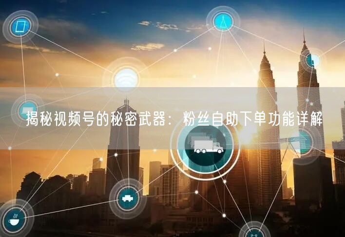 揭秘视频号的秘密武器：粉丝自助下单功能详解