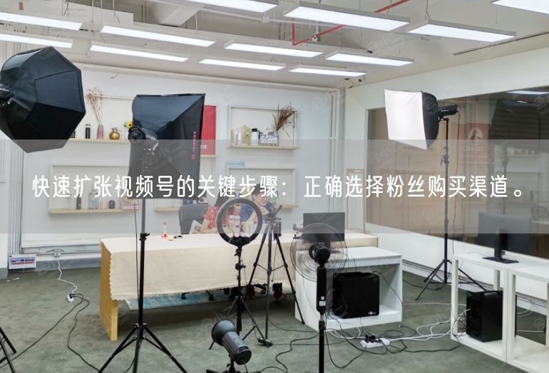 快速扩张视频号的关键步骤：正确选择粉丝购买渠道。