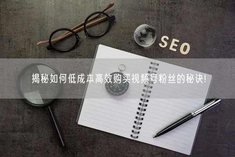 揭秘如何低成本高效购买视频号粉丝的秘诀!