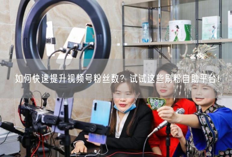 如何快速提升视频号粉丝数？试试这些刷粉自助平台！